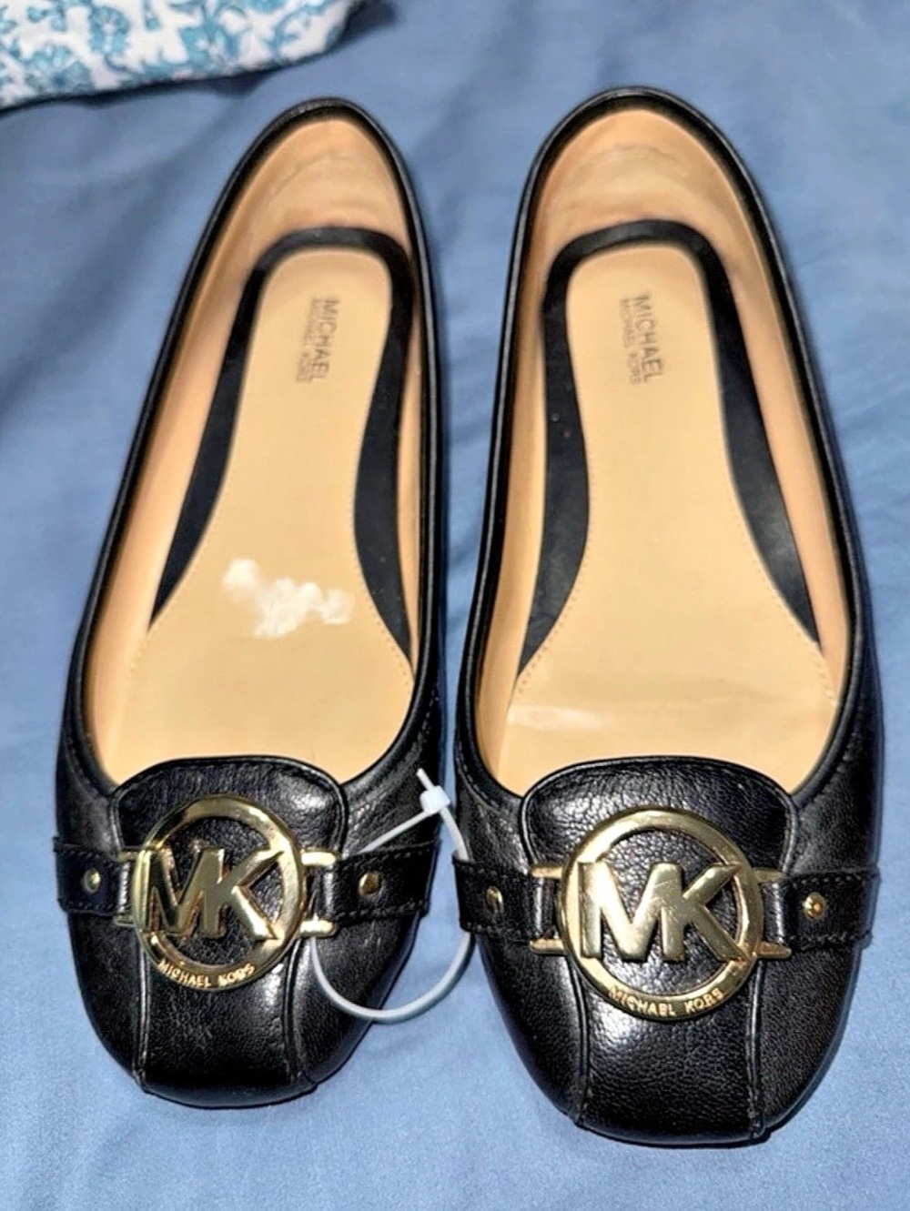 Michael Kors Fulton Moc Black & Gold Moccasins